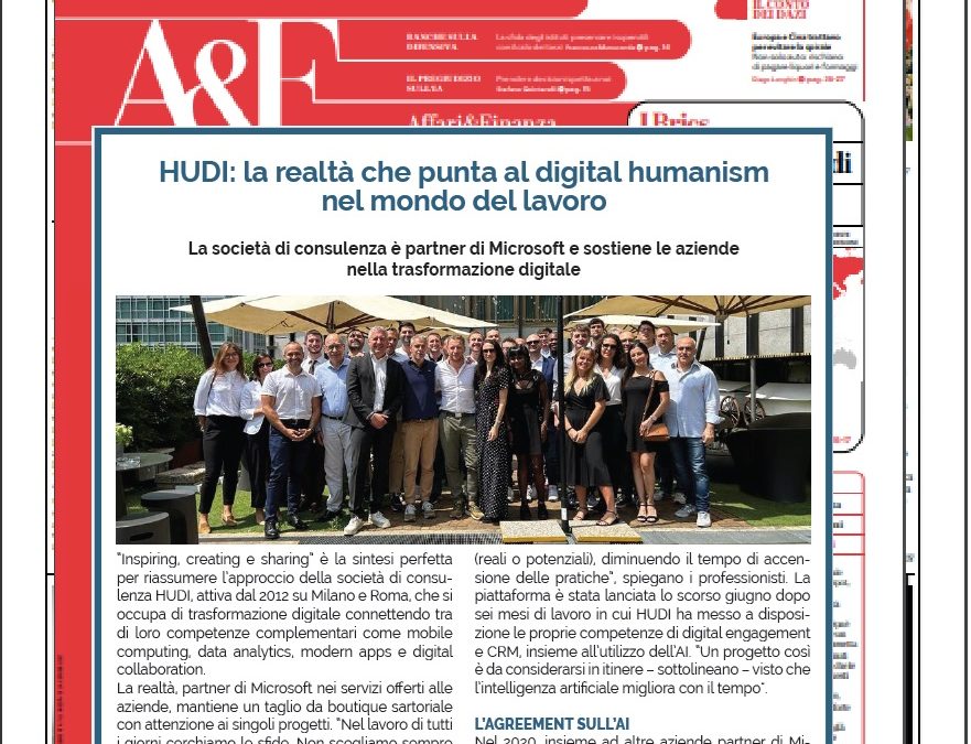 HUDI: La realtà che punta al Digital Humanism nel mondo del lavoro